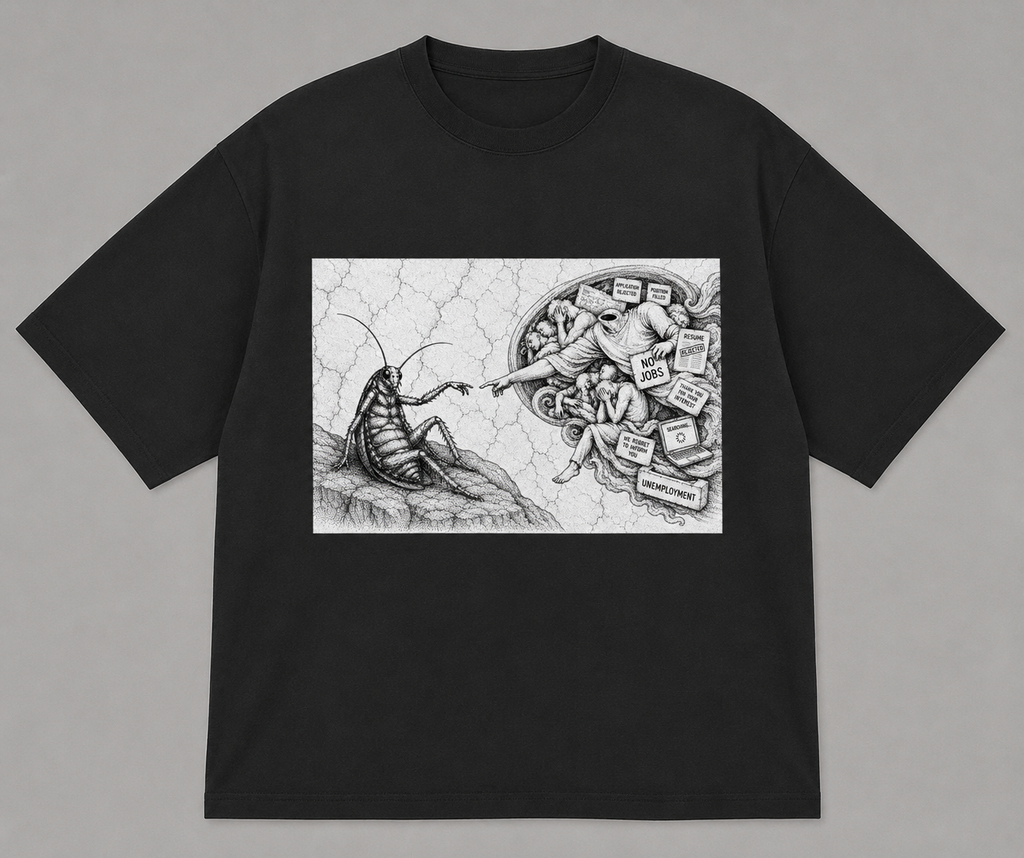 The Creation of Cockroach — Cockroach Lives Matter graphic t-shirt