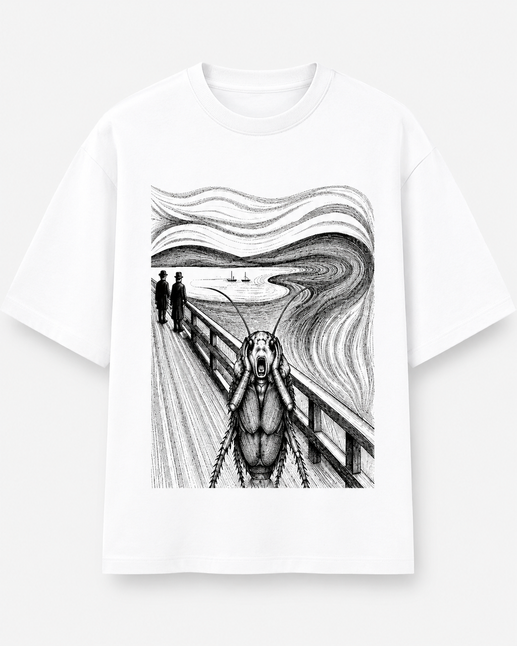 The Scream — Cockroach Lives Matter graphic t-shirt