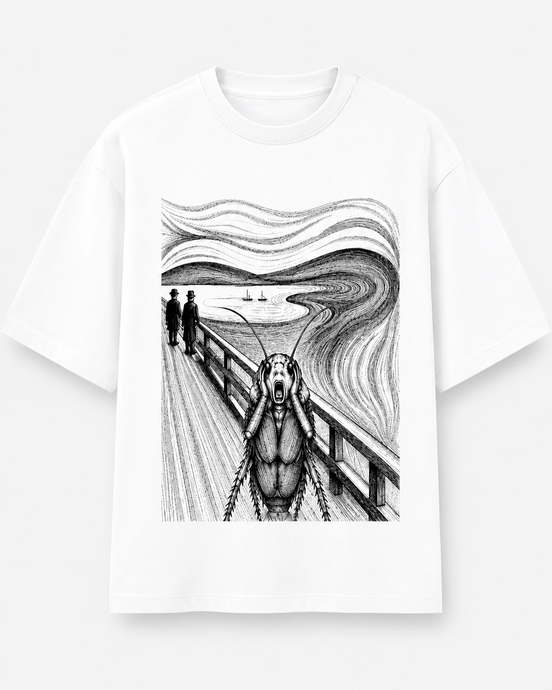 The Scream — Cockroach Lives Matter graphic t-shirt