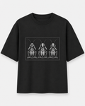 Three Wise Cockroaches graphic print black — Cockroach Lives Matter t-shirt