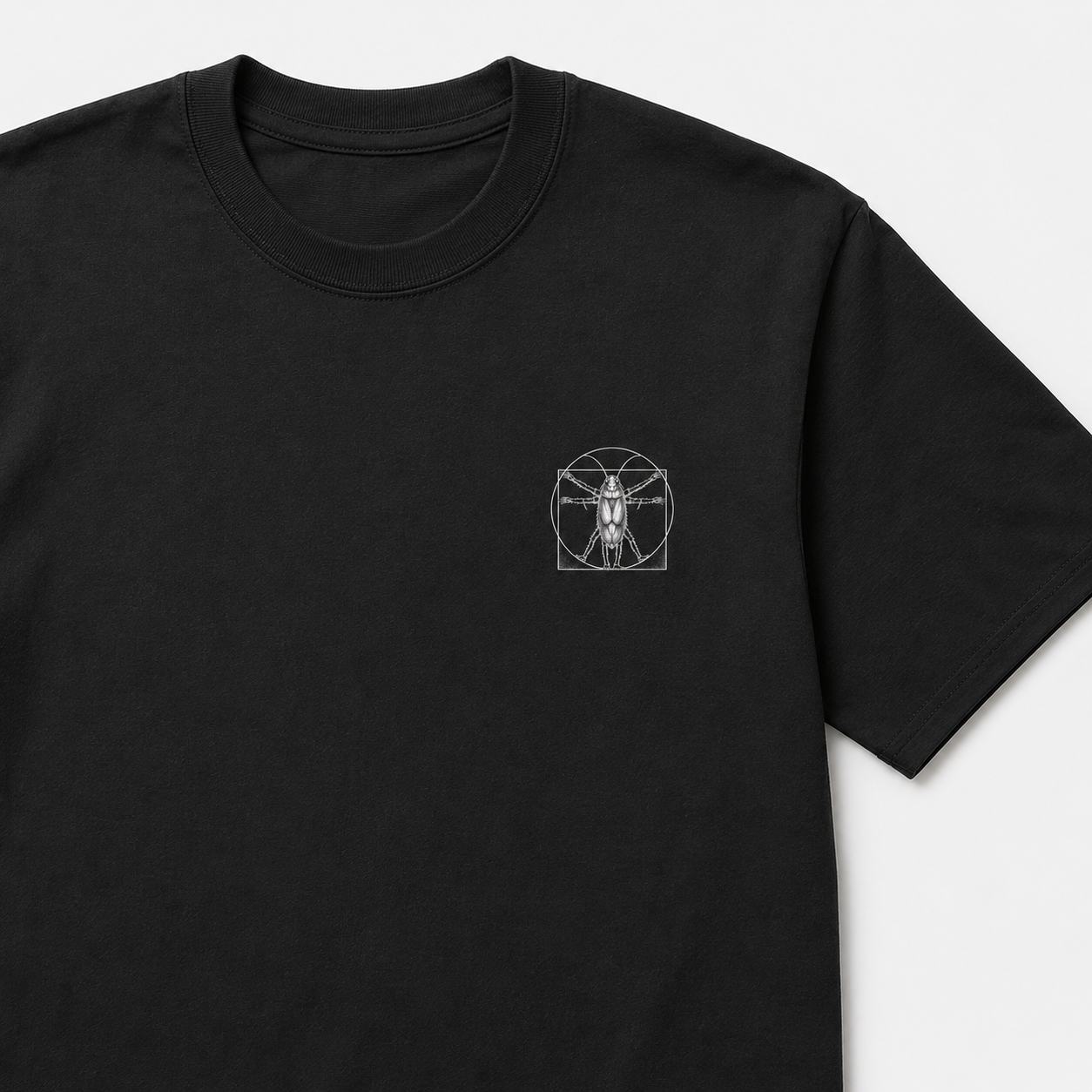 The Tiny Vitruvian ( Side Patch- No Back Text)