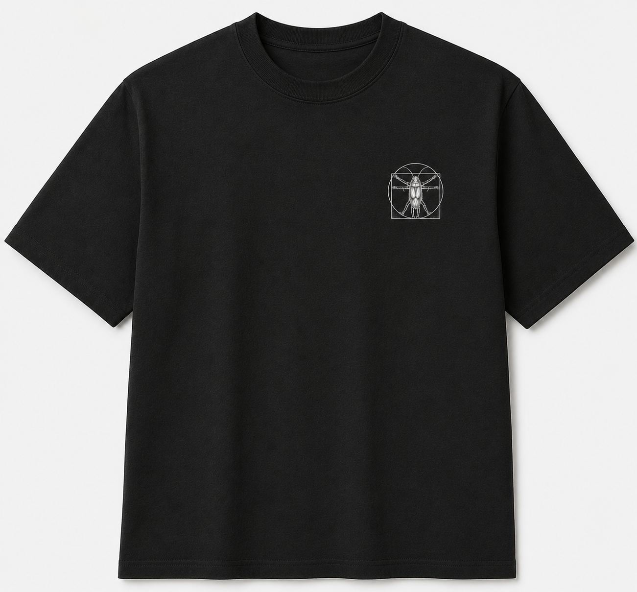 The Tiny Vitruvian ( Side Patch- No Back Text)
